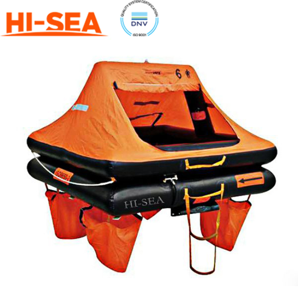 Throw-Over Board Inflatable Liferaft For Yacht